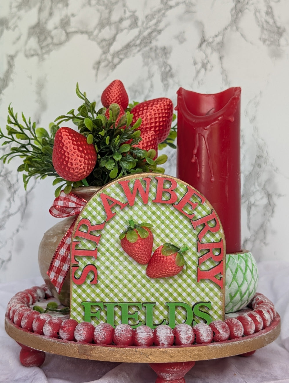 Strawberry Fields Tray Vignette Set