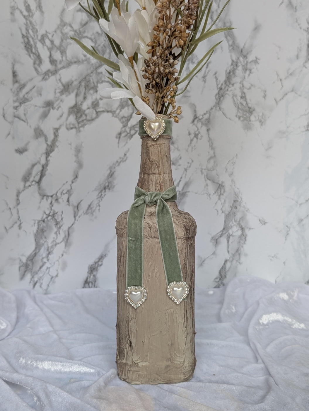 Rustic Elegance Textured Bottle Vase Set of 3