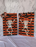 Pumpkin Skeleton Hanging Decor