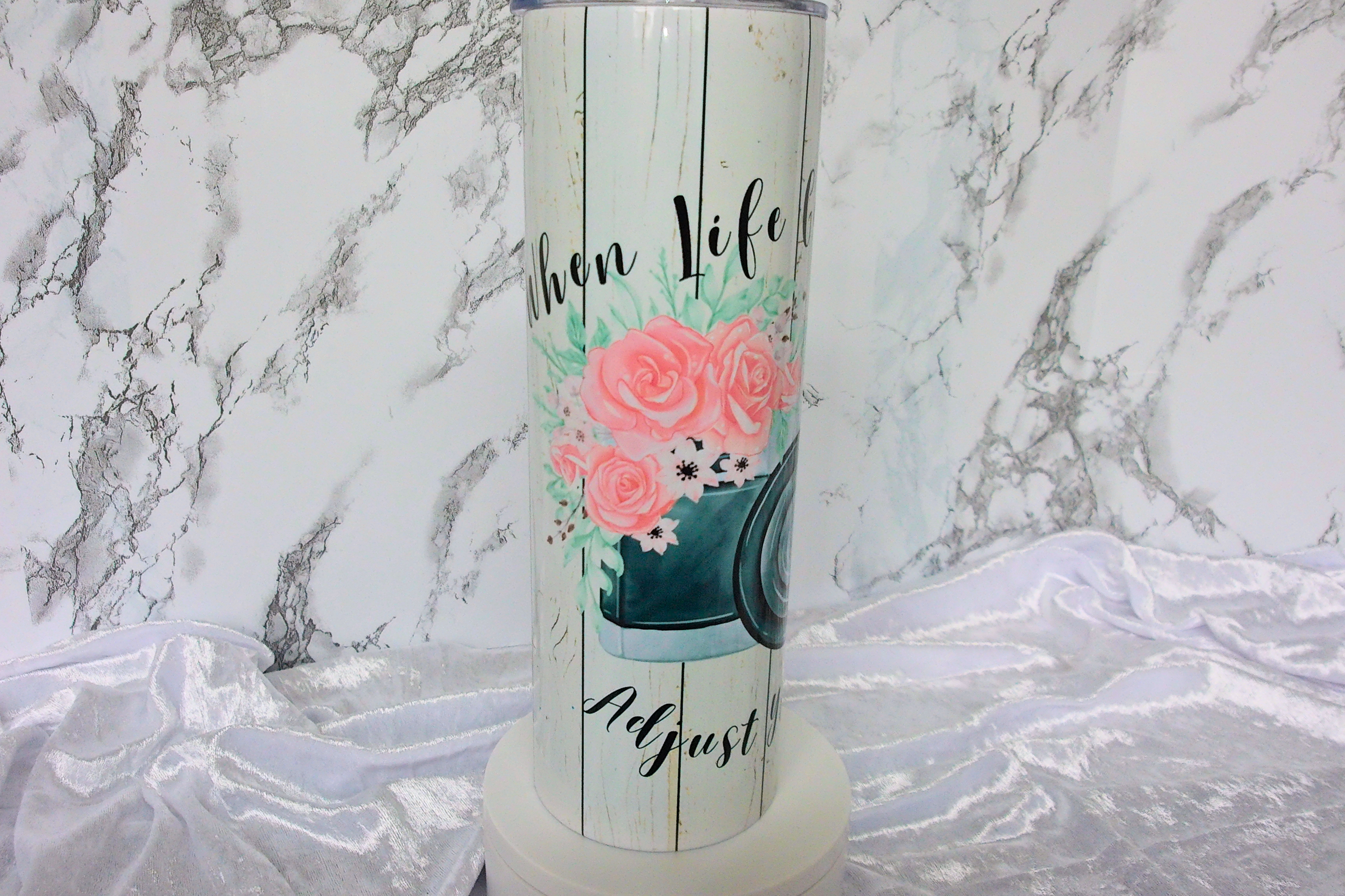 "When Life Gets Blurry, Adjust Your Focus" Camera Tumbler