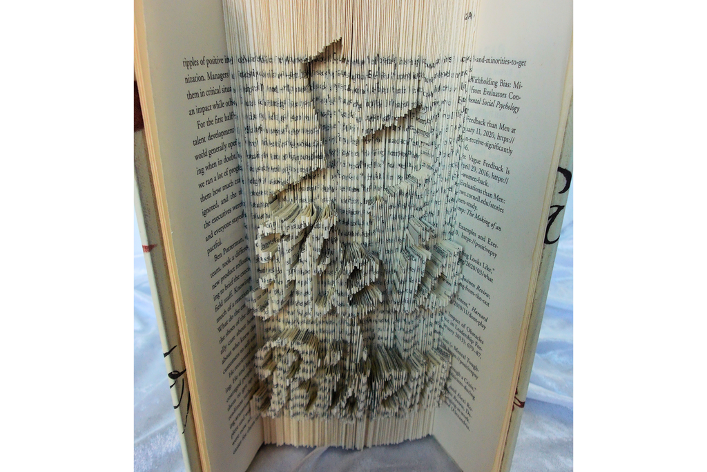 He Is Risen Book Folding Art Sculpture