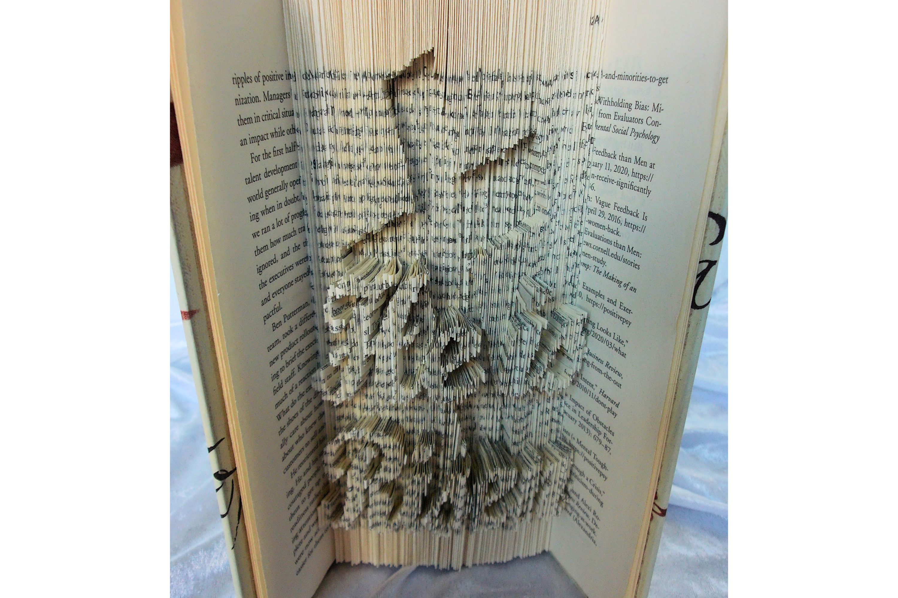 He Is Risen Book Folding Art Sculpture
