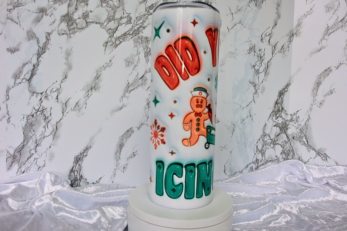 Nurse Christmas Tumbler | Did You Try Icing It Gingerbread Gift