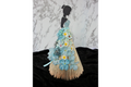 Floral Gowned Lady Book Folding Art Sculpture
