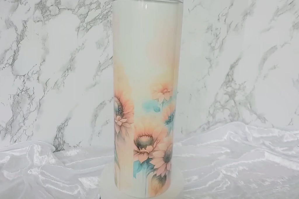 "Bloom Where You Are Planted" Sunflower Tumbler