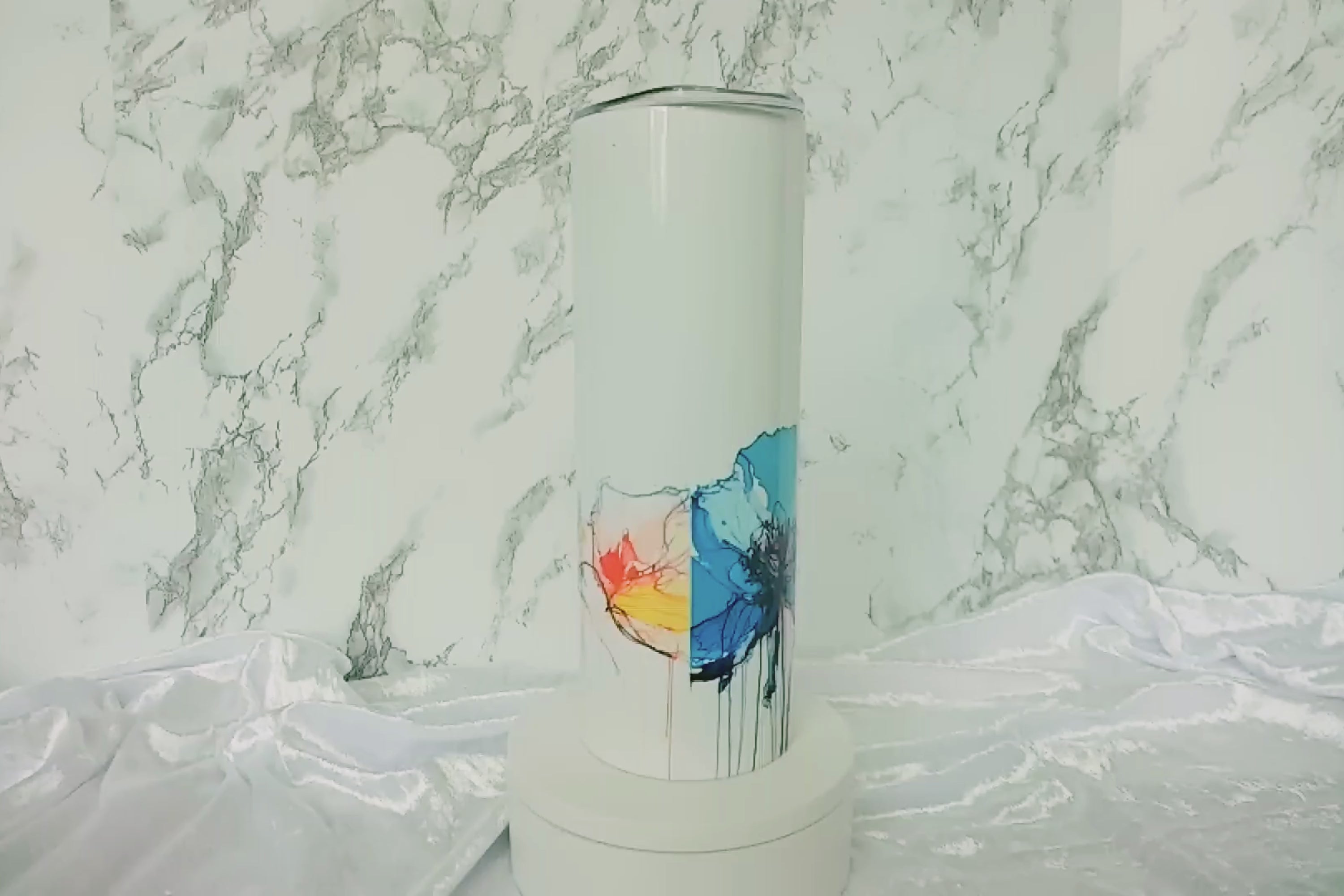 Watercolor Floral Tumbler