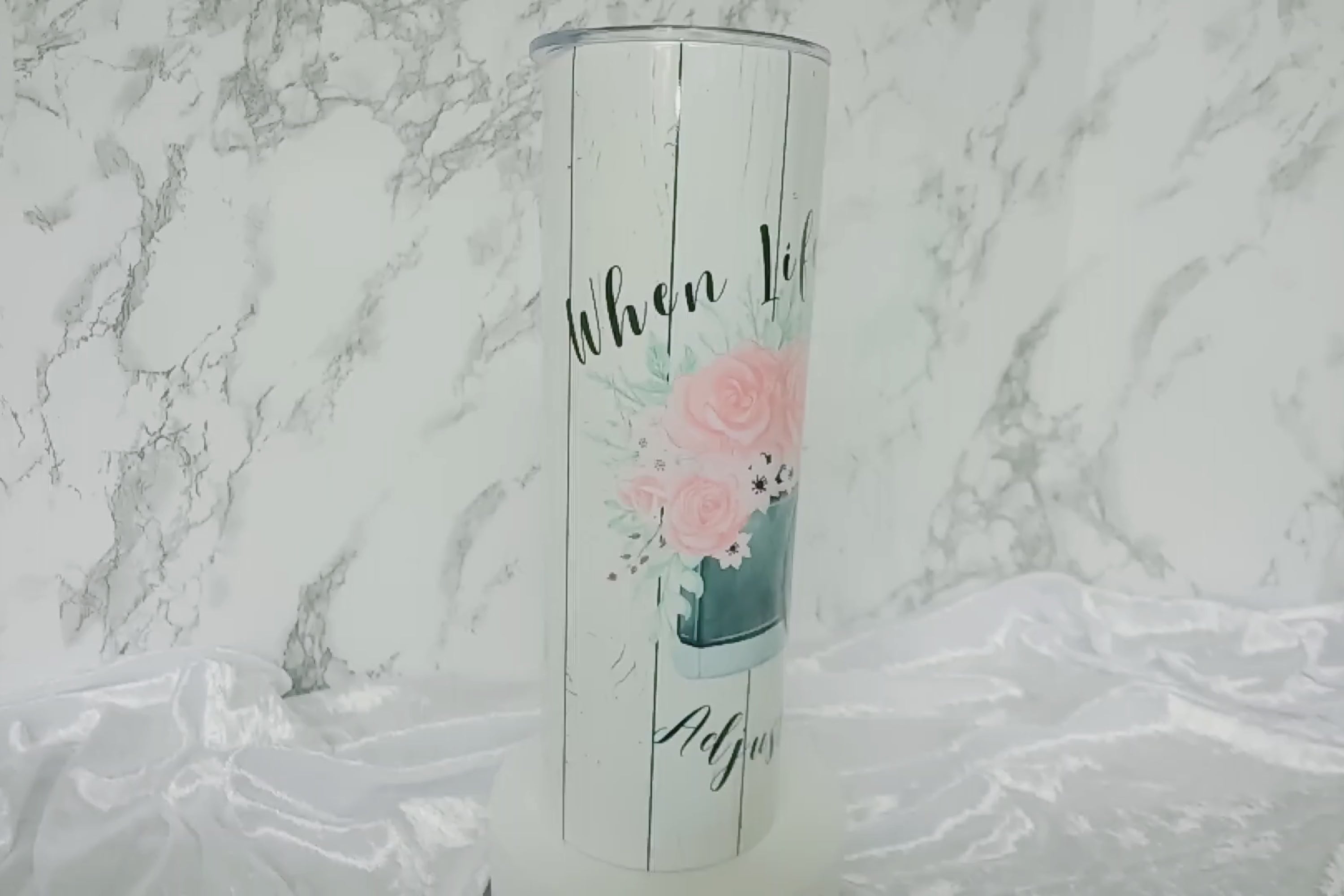 "When Life Gets Blurry, Adjust Your Focus" Camera Tumbler