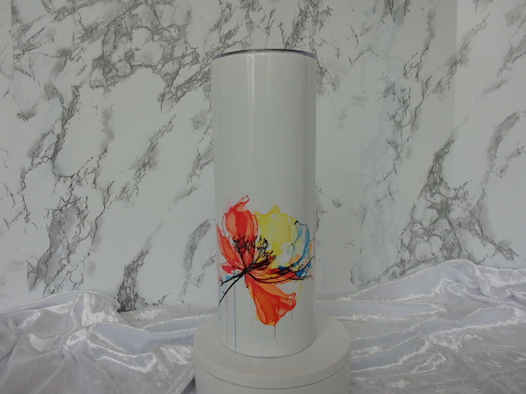 Watercolor Floral Tumbler
