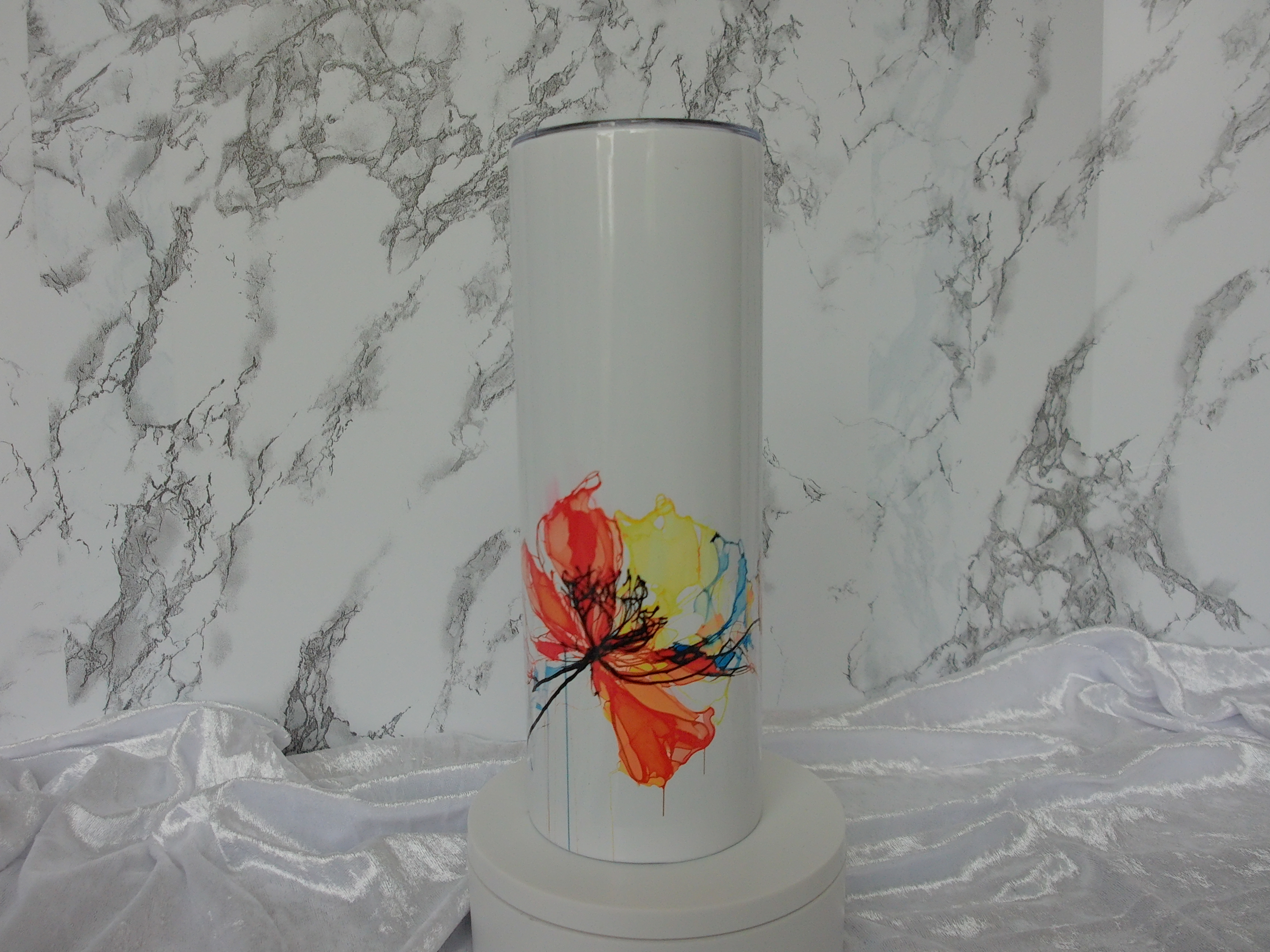 Watercolor Floral Tumbler